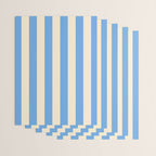Retro Coastal Blue and White Stripes Wrapping Paper Gallery Image 3