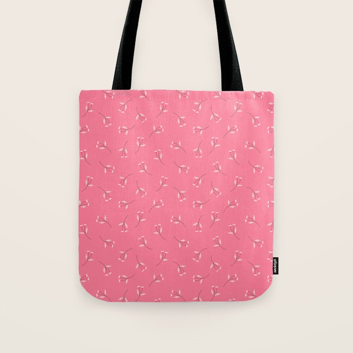 Pressed Posies - Retro Pink Tote Bag Gallery Image 1