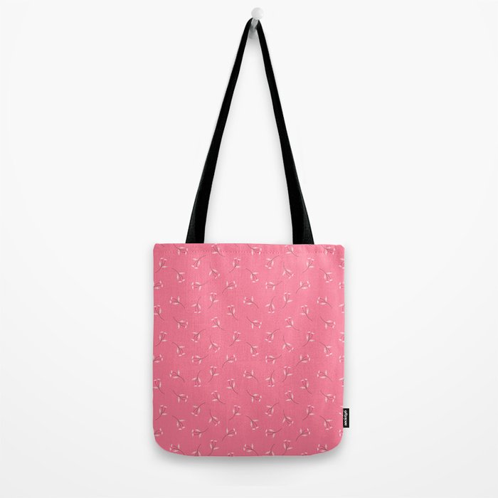 Pressed Posies - Retro Pink Tote Bag Gallery Image 2