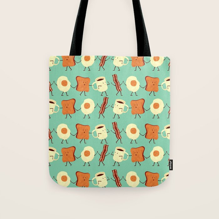 Let's All Go And Have Breakfast Tote Bag Gallery Image 1