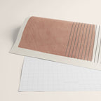 Terracotta Minimalist Lines Artwork Wrapping Paper Gallery Image 2