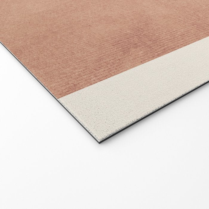 Terracotta Minimalist Lines Artwork Welcome Mat Gallery Image 2