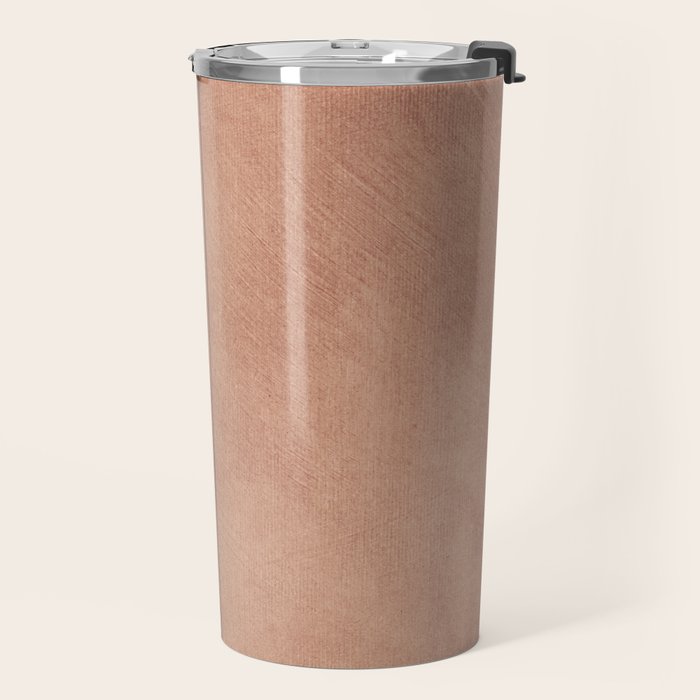 Terracotta Minimalist Lines Artwork Travel Mug Gallery Image 2