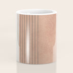Terracotta Minimalist Lines Artwork Coffee Mug Gallery Image 4