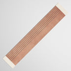 Terracotta Minimalist Lines Artwork Table Runner Gallery Image 3