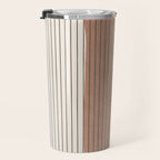 Terracotta Minimalist Lines Artwork Travel Mug Gallery Image 3