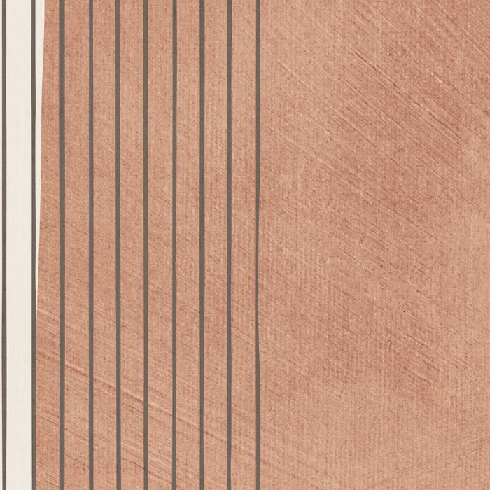 Terracotta Minimalist Lines Artwork Coffee Mug Gallery Image 2