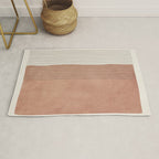 Terracotta Minimalist Lines Artwork Rug Gallery Image 1
