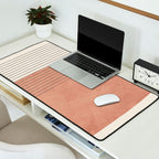 Terracotta Minimalist Lines Artwork Desk Mat Gallery Image 2