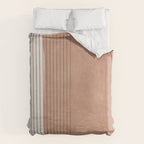 Terracotta Minimalist Lines Artwork Duvet Cover Gallery Image 6