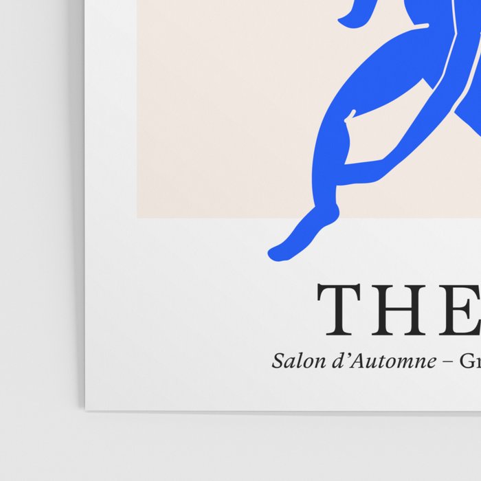 The Dance 3 | Henri Matisse - La Danse | Ultramarine Blue Edition Poster Gallery Image 3