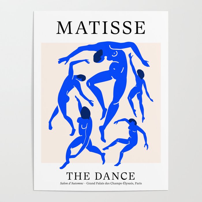 The Dance 3 | Henri Matisse - La Danse | Ultramarine Blue Edition Poster Gallery Image 4