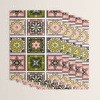 Talavera Mexican Tile - Blush & Sage Palette Wrapping Paper Gallery Image 3