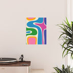 Retro Copacetic Colorful Fun Abstract Pattern Poster Gallery Image 2