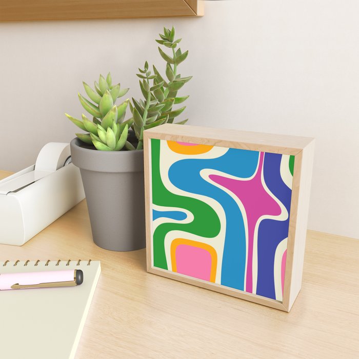 Retro Copacetic Colorful Fun Abstract Pattern Mini Art Print Gallery Image 2