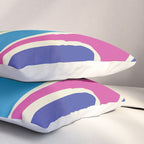 Retro Copacetic Colorful Fun Abstract Pattern Pillow Sham Gallery Image 3