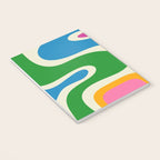 Retro Copacetic Colorful Fun Abstract Pattern Notebook Gallery Image 3
