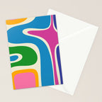 Retro Copacetic Colorful Fun Abstract Pattern Stationery Card Gallery Image 2