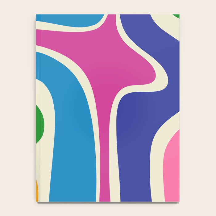 Retro Copacetic Colorful Fun Abstract Pattern Notebook Gallery Image 4
