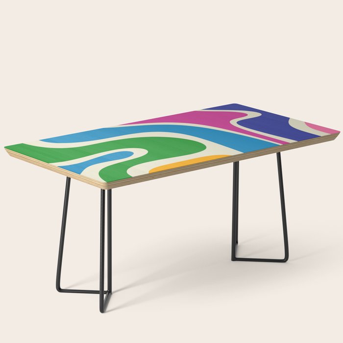 Retro Copacetic Colorful Fun Abstract Pattern Coffee Table Gallery Image 1