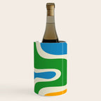 Retro Copacetic Colorful Fun Abstract Pattern Wine Chiller Gallery Image 2