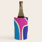 Retro Copacetic Colorful Fun Abstract Pattern Wine Chiller Gallery Image 3