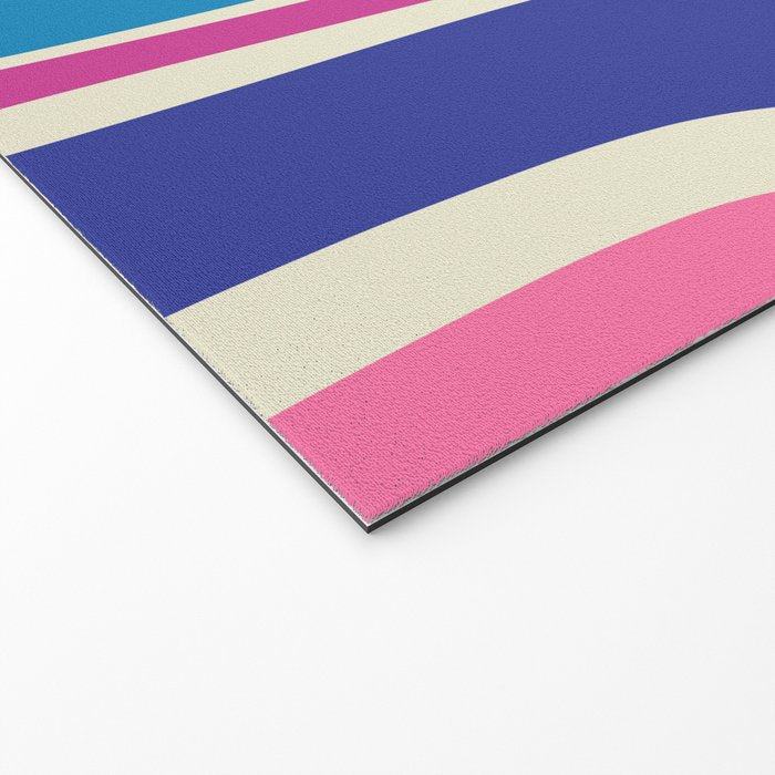 Retro Copacetic Colorful Fun Abstract Pattern Welcome Mat Gallery Image 2