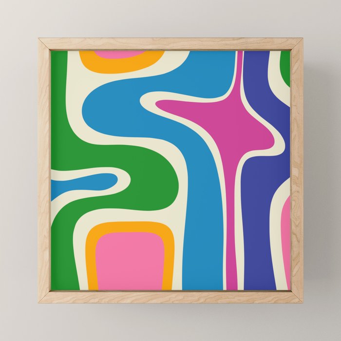 Retro Copacetic Colorful Fun Abstract Pattern Mini Art Print Gallery Image 1