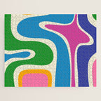 Retro Copacetic Colorful Fun Abstract Pattern Jigsaw Puzzle Gallery Image 1
