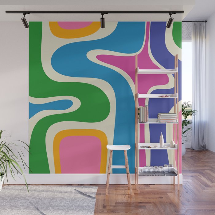 Retro Copacetic Colorful Fun Abstract Pattern Wall Mural Gallery Image 1