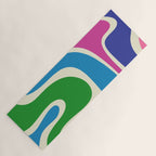 Retro Copacetic Colorful Fun Abstract Pattern Yoga Mat Gallery Image 1