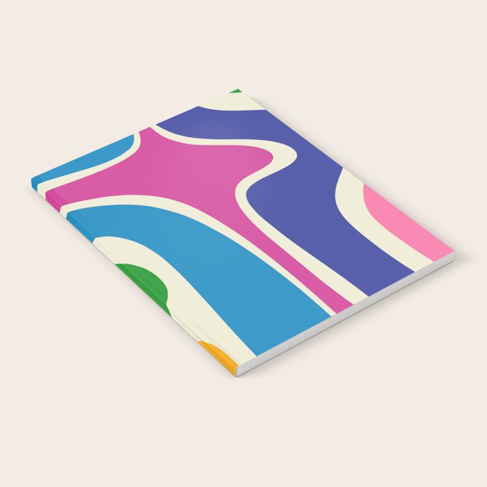 Retro Copacetic Colorful Fun Abstract Pattern Notebook Gallery Image 2
