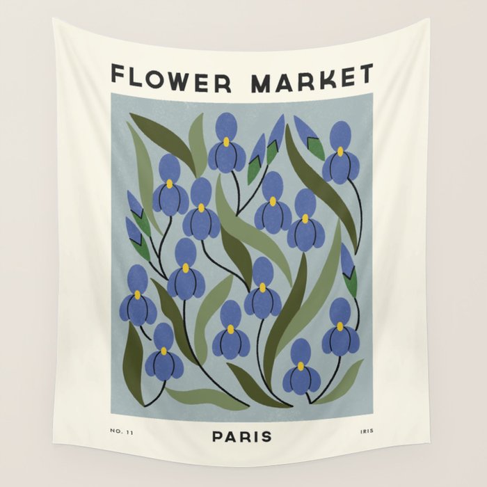 Flower Market No. 11 Wall Tapestry Gallery Image 4