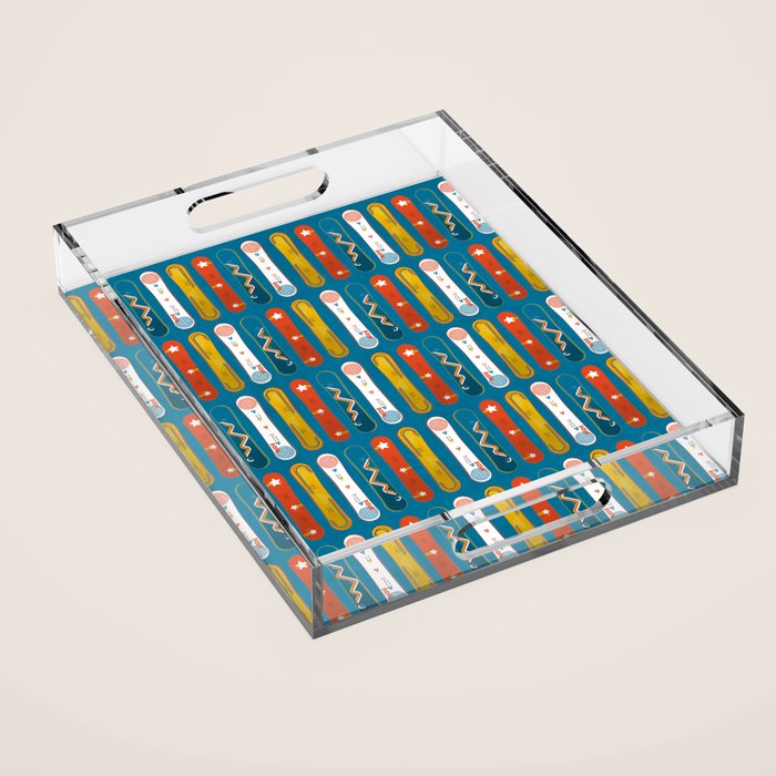 SNOWBOARD DESIGN Acrylic Tray Gallery Image 1