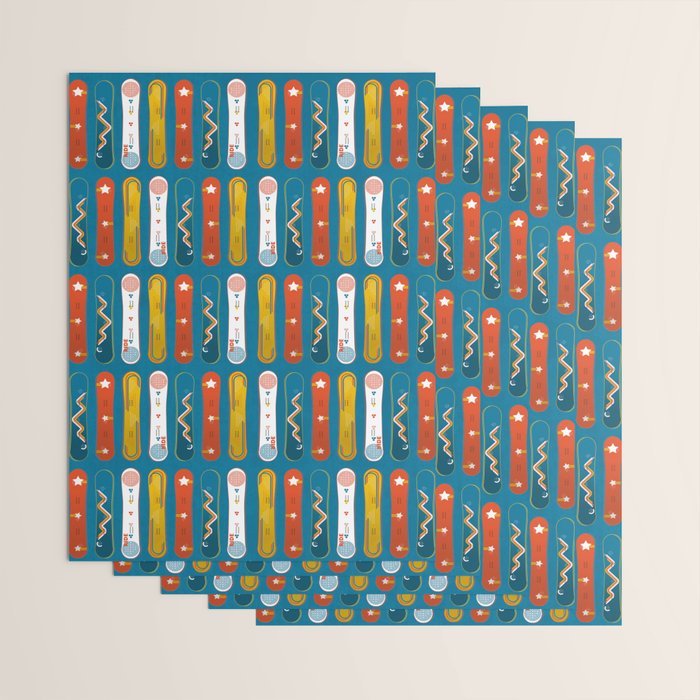 SNOWBOARD DESIGN Wrapping Paper Gallery Image 3
