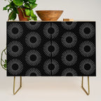Minimalist Sunray Pattern IX Credenza Gallery Image 1