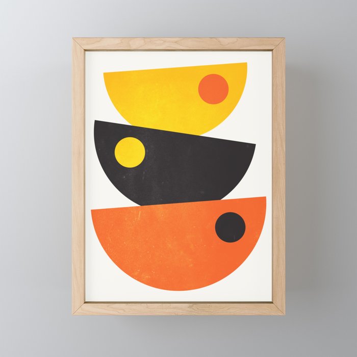 Balance 01: Bowls | Mid-Century Edition Mini Art Print Gallery Image 1
