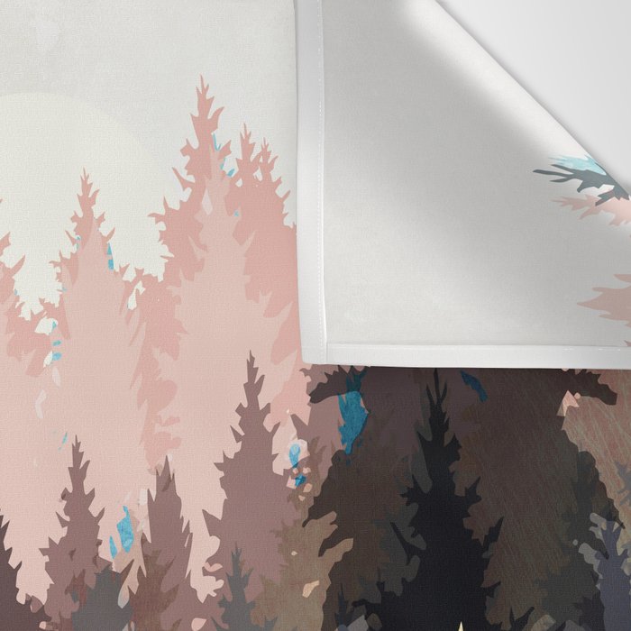 Spring Forest Light Wall Tapestry Gallery Image 3