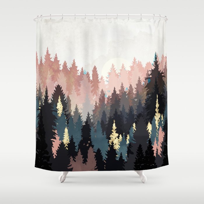 Spring Forest Light Shower Curtain Gallery Image 1