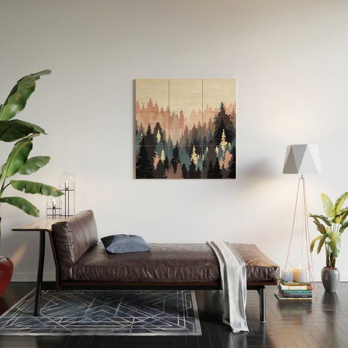Spring Forest Light Wood Wall Art Gallery Image 2