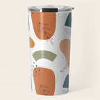 Abstract organic shape art pattern Travel Mug Gallery Image 1