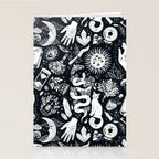 Witchy Things In Black And White Stationery Card Gallery Image 2