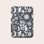 Witchy Things In Black And White Bath Mat Gallery Image 1