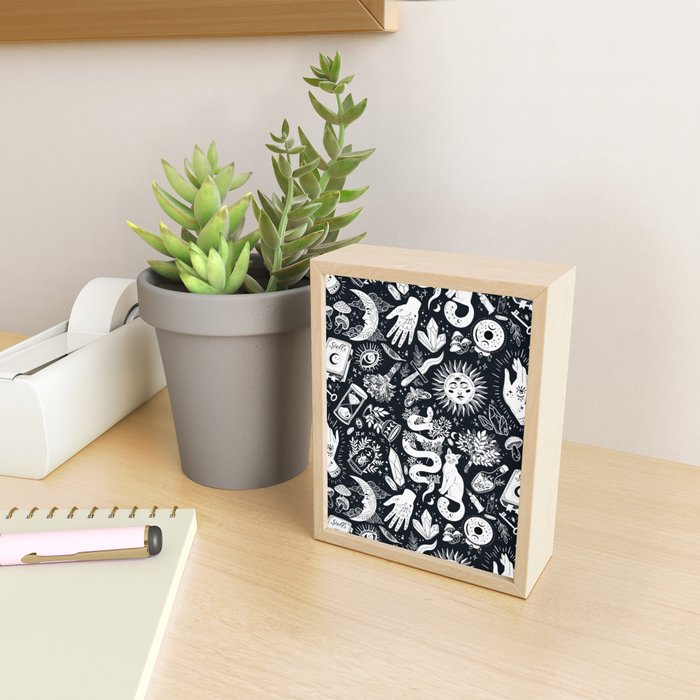 Witchy Things In Black And White Mini Art Print Gallery Image 2