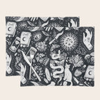 Witchy Things In Black And White Placemat Gallery Image 1