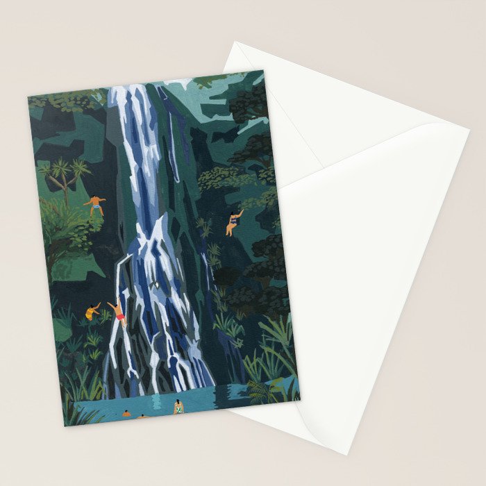 Waterfall stop Stationery Card Gallery Image 2