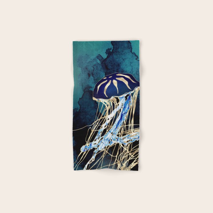 Metallic Jellyfish III Hand & Bath Towel Gallery Image 1