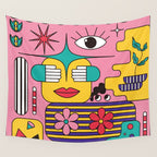 Happy Guess Wall Tapestry Gallery Image 4
