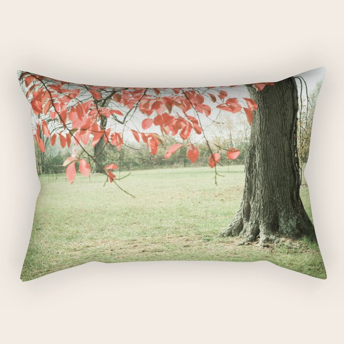 Autumn Red Rectangular Pillow Gallery Image 2