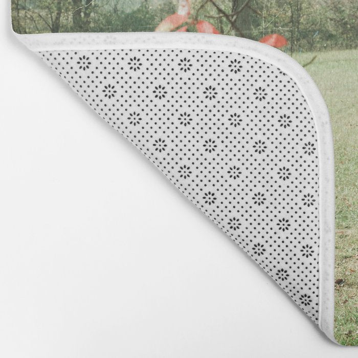 Autumn Red Bath Mat Gallery Image 2